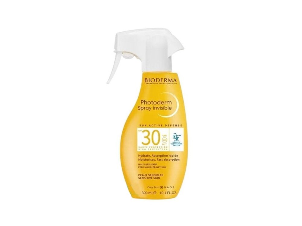 Bioderma Photoderm Spray Sun Active Defense SPF30 Αντηλιακό για Πρόσωπο & Σώμα σε Μορφή Spray για Ευαίσθητο Δέρμα, 300ml