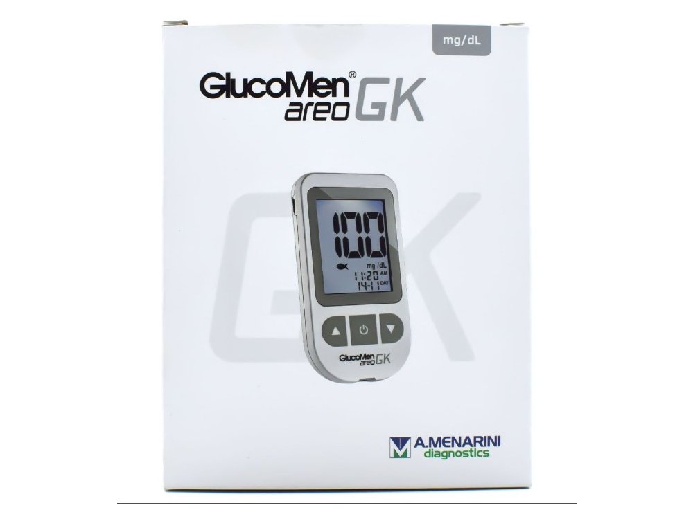 Menarini GlucoMen Areo GK Μετρητής Σακχάρου & Στυλό & 10 Σκαρφιστήρες