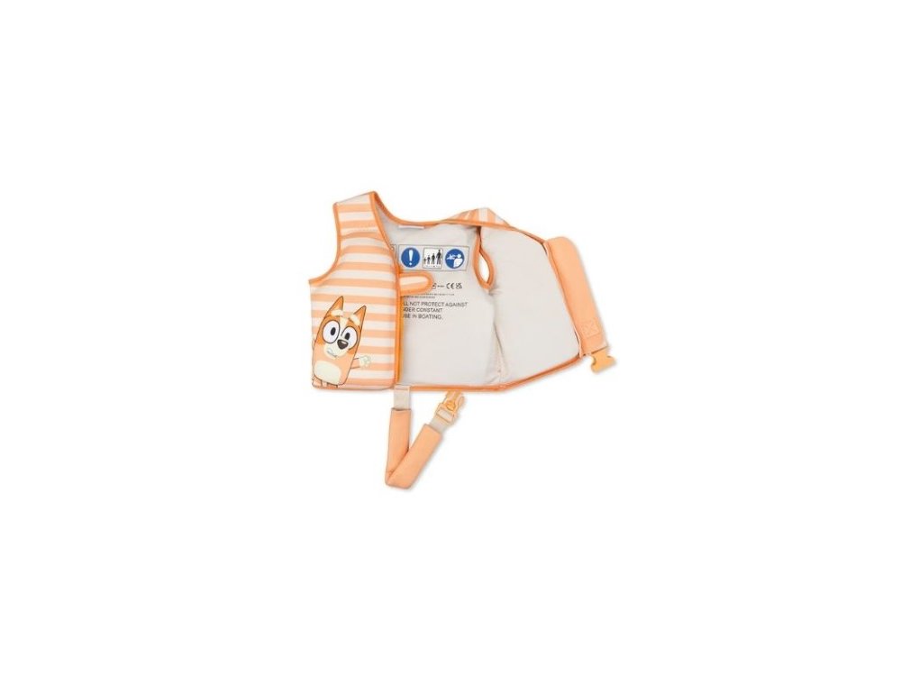Swim Essentials: "Bluey" Σωσίβιο γιλέκο κολύμβησης με ιμάντα ασφαλείας για παιδιά 2-3 ετών