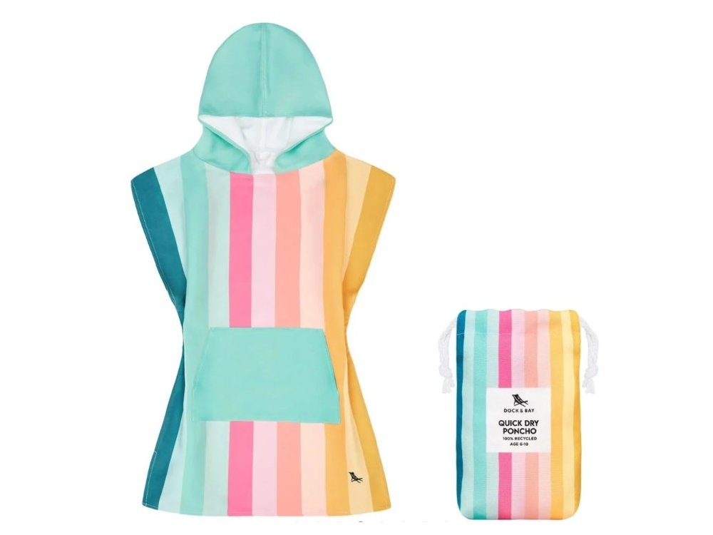 Dock & Bay Παιδικό πόντσο Coastal Candy Microfiber , Microfiber, για 6-10 ετών