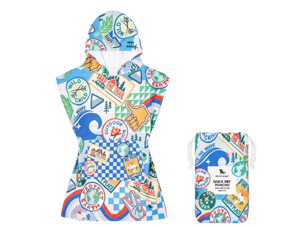 Dock & Bay Παιδικό πόντσο Into The Wild Microfiber , Microfiber, για 6-10 ετών