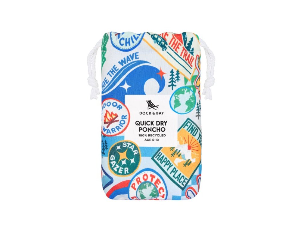 Dock & Bay Παιδικό πόντσο Into The Wild Microfiber , Microfiber, για 6-10 ετών