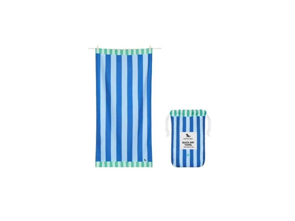 Dock & Bay: Πετσέτα θαλάσσης Quickdry Blue Sky Microfiber (Μικροϊνες) L (160x90εκ.)