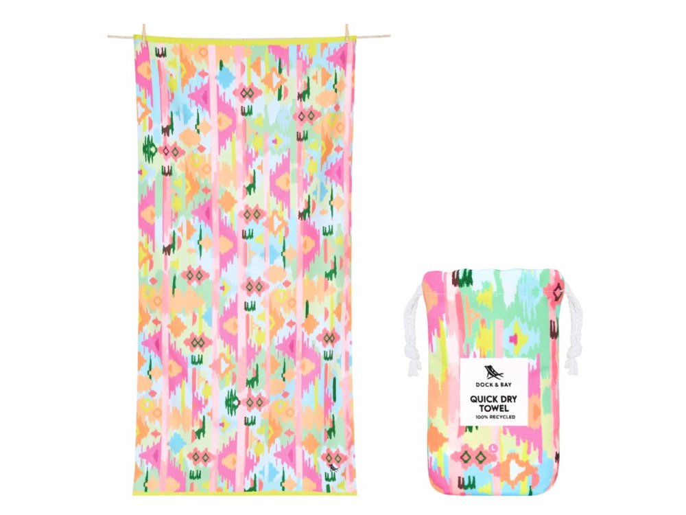 Dock & Bay: Πετσέτα θαλάσσης Quickdry Ibiza Glow Microfiber (Μικροϊνες) L (160x90εκ.)