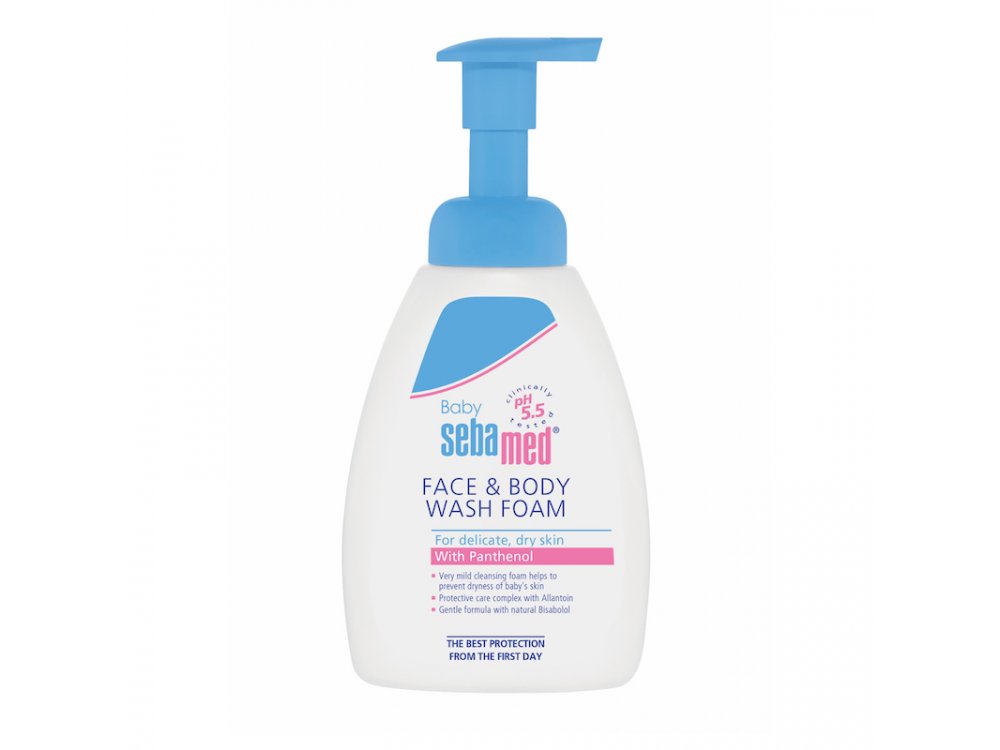 Sebamed Baby Face & Body Wash Foam, Βρεφικό Αφρόλουτρο 400ml