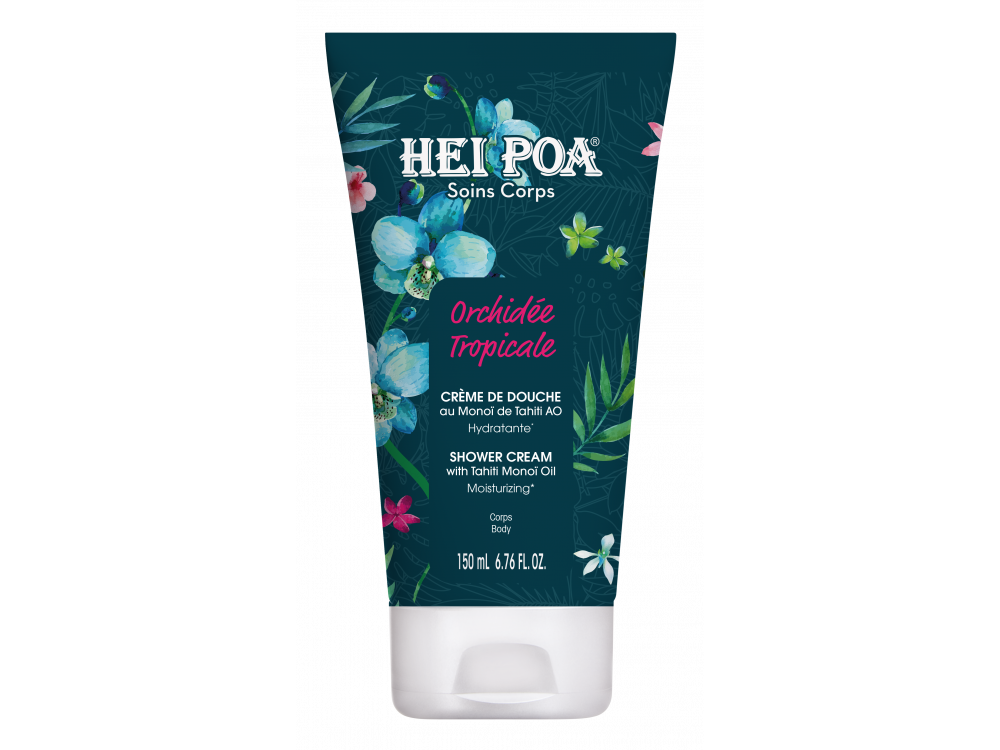 Hei Poa Orchidee Tropicale Shower Cream, Κρεμώδες Αφρόλουτρο με Άρωμα Τροπικής Ορχιδέας, 150ml
