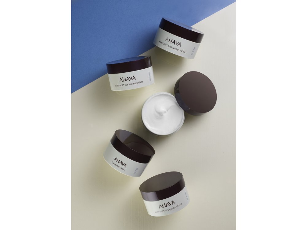 Ahava Time To Clear Silky Soft Cleansing Cream, Απαλή Μεταξένια Κρέμα Καθαρισμού Για το Προσώπο, 100ml