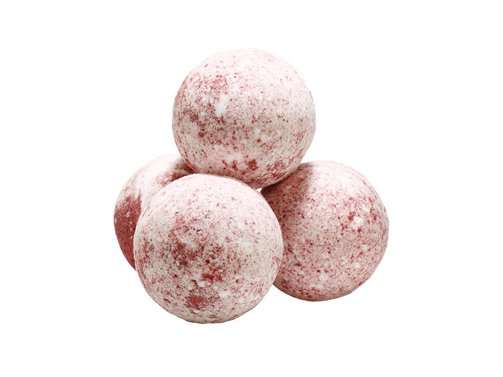 Fresh Line  Shrinked Strawberry, Φράουλα & Γάλα Αναβράζουσα Μπάλα Μπάνιου 180gr