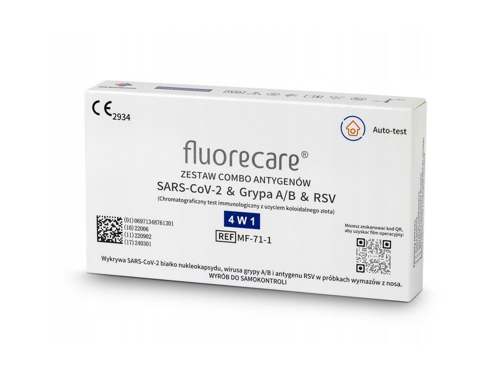 Rapid Test Covid & Flu& RSV, Συνδυαστικό Τέστ 4 σε 1 SARS-CoV-2 & RSV & Flu A/B, 1τμχ