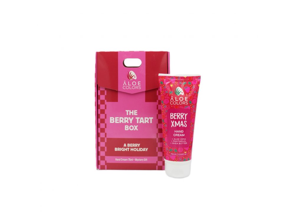 Aloe+Colors X-Mas,The Berry Tart Box, με μυστικό δώρο & Κρέμα Χεριών, 75ml