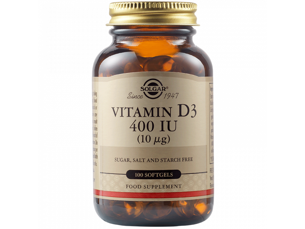 Solgar Vitamin D-3 400 IU 100softgels