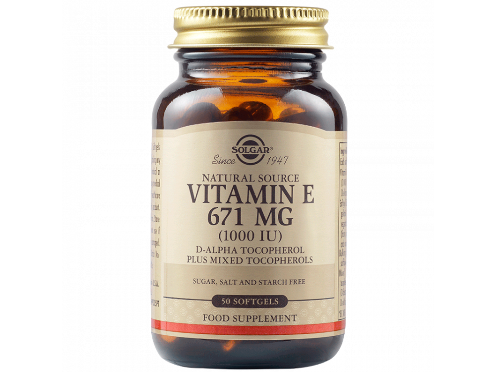 Solgar Vitamin E 1000 IU 50softgels