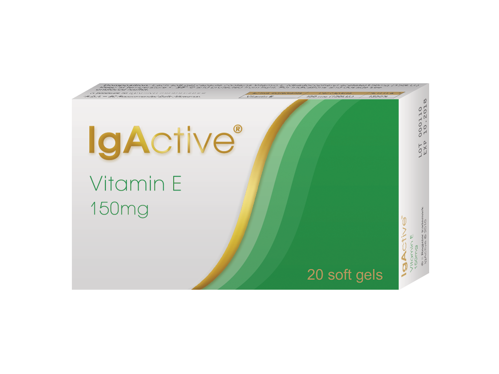 IgActive Vitamin E 150mg Mαλακή κάψουλα περιέχει βιταμίνη Ε 150mg 20caps