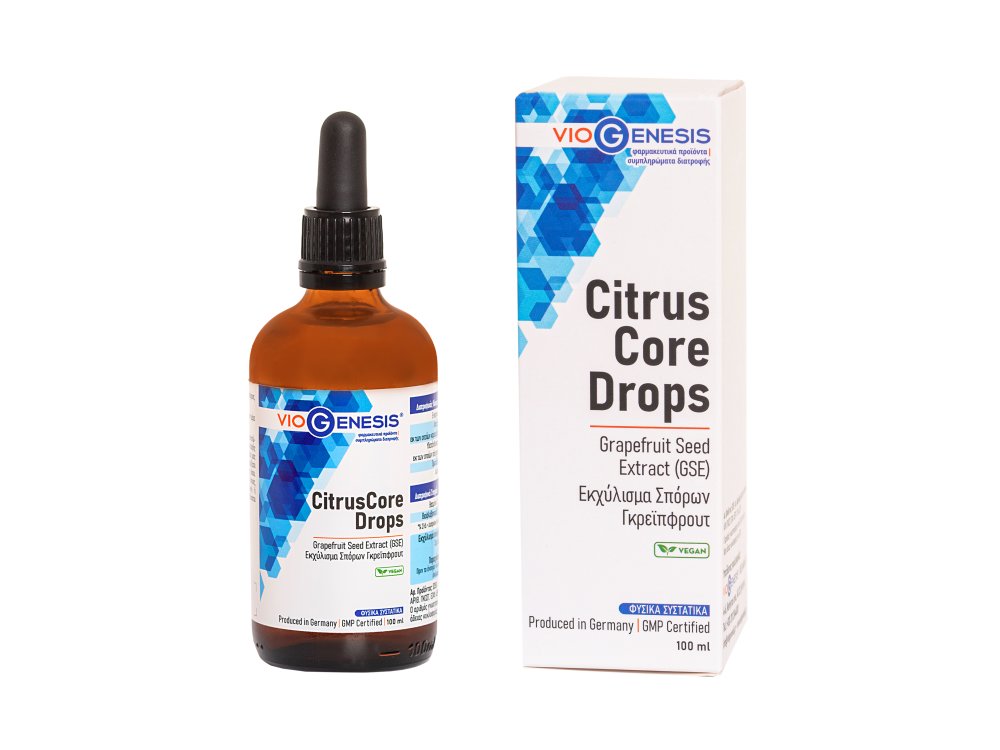 VioGenesis  CitrusCore Drops [Grapefruit Seed Extract] 100 ml