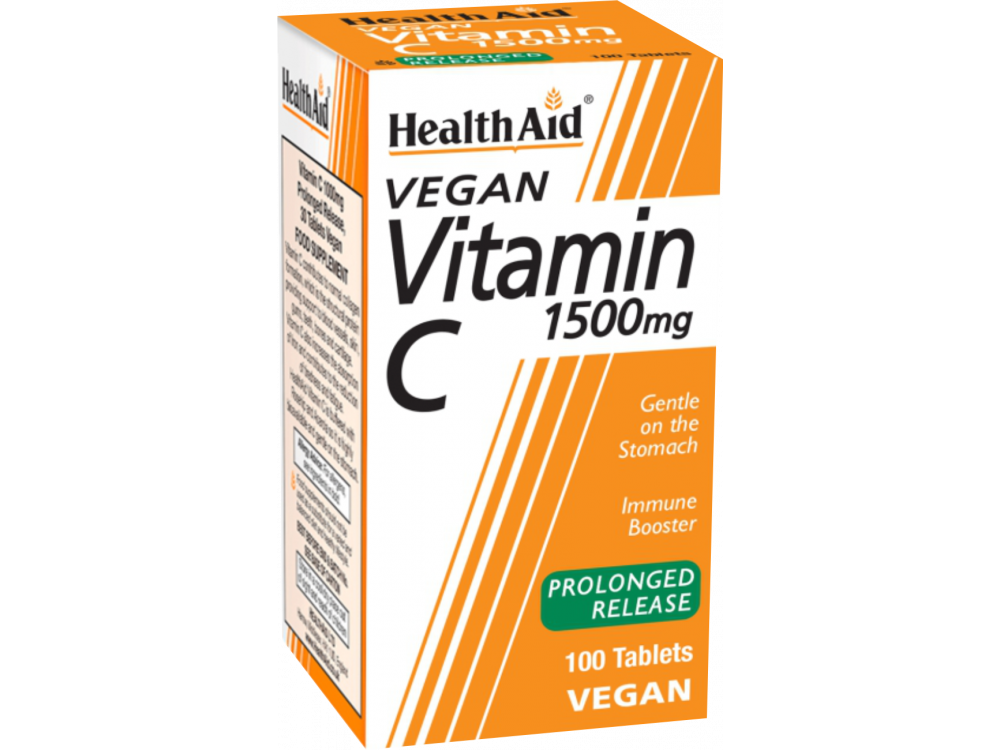 Health Aid Vitamin C 1500mg 100tabs -Economy