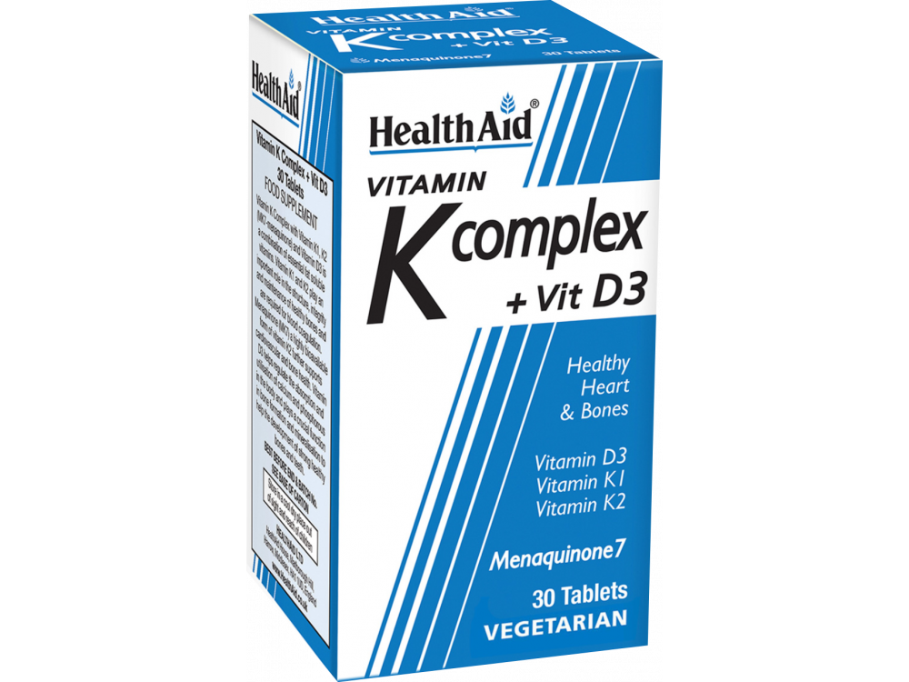 Health Aid K complex + Vitamin D3 30tabs