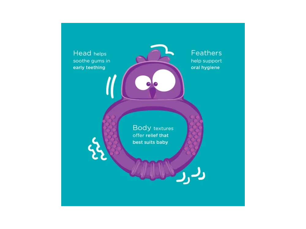 Tommee Tippee Kalany Sensory Teething Toy, Κουκουβάγια, 3m+, 1τμχ