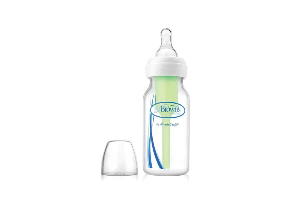Dr. Brown's Options+ Anti-Colic Μπιμπερό Πλαστικό με Στενό Λαιμό 0m+ 120ml