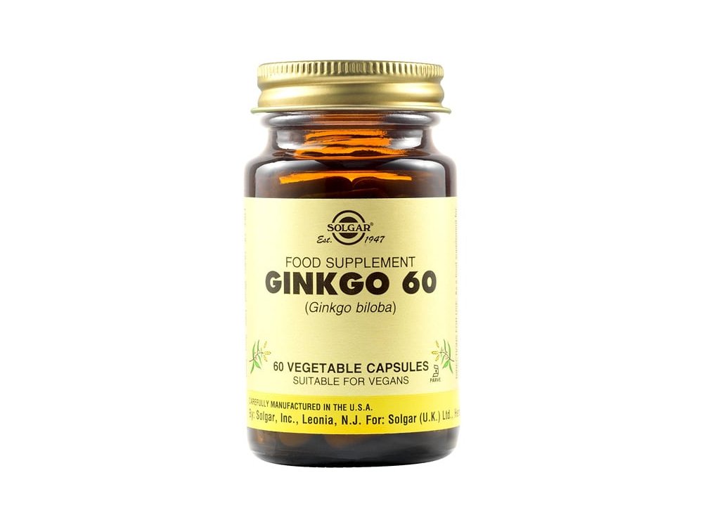 Solgar Ginkgo Biloba 60mg, 60veg.caps