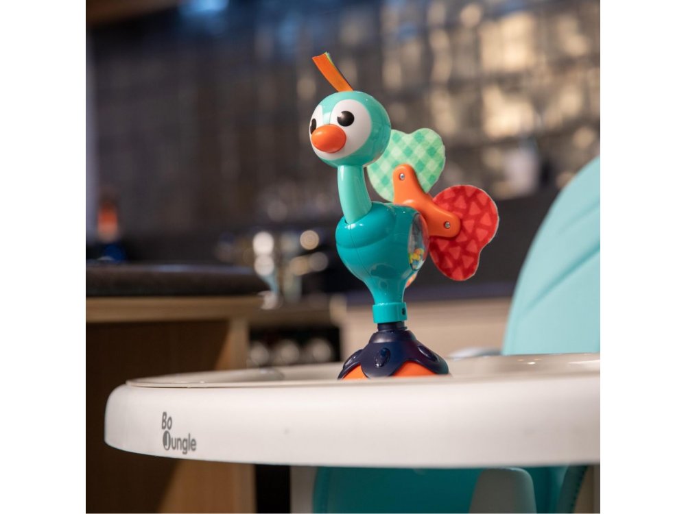 Bo Jungle: Παιχνίδι απασχόλησης για το φαγητό με βεντούζα-Παγώνι, 1τμχ