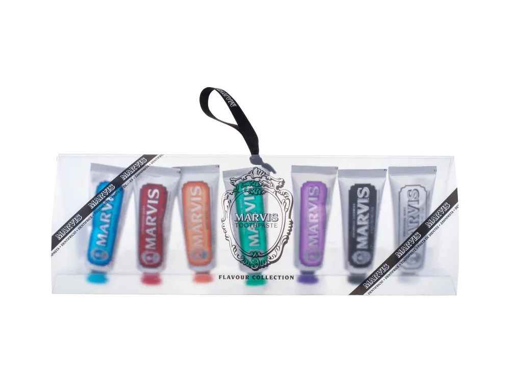 Marvis 7 Flavours Travel Set Toothpaste Οδοντόκρεμες σε 7 Γεύσεις, 7x25ml