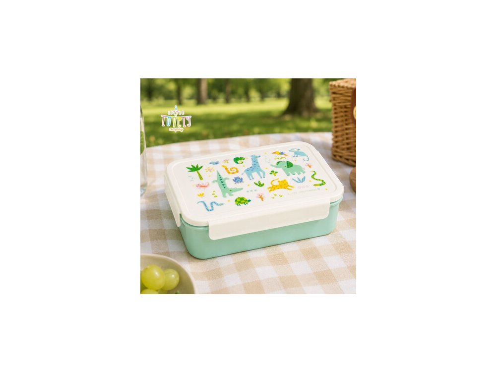 A little lovely company: Δοχείο φαγητού Bento με χωρίσματα- 1,2 L - Jungle