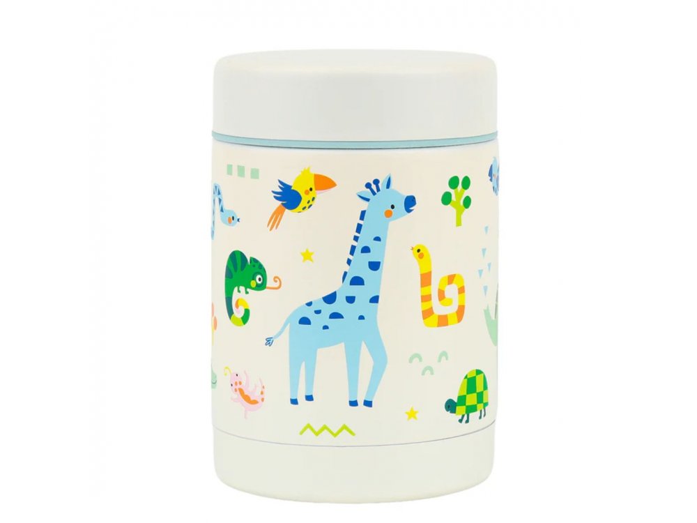 A little lovely company: Θερμός φαγητού από ανοξείδωτο ατσάλι, Jungle, 300ml