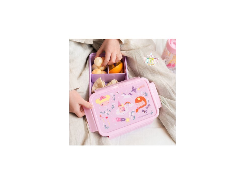 A little lovely company: Δοχείο φαγητού Bento με χωρίσματα- 1,2 L - Princesses