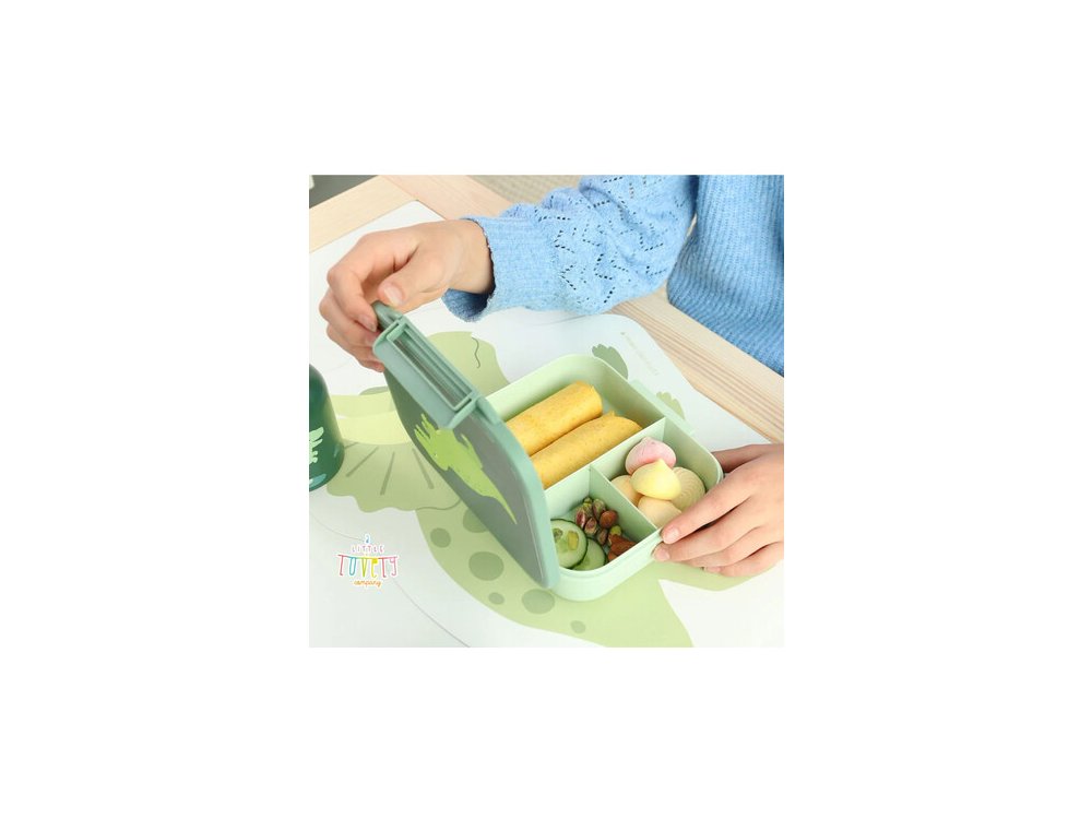 A little lovely company: Δοχείο φαγητού Bento με χωρίσματα- 900ml - Dinosaur