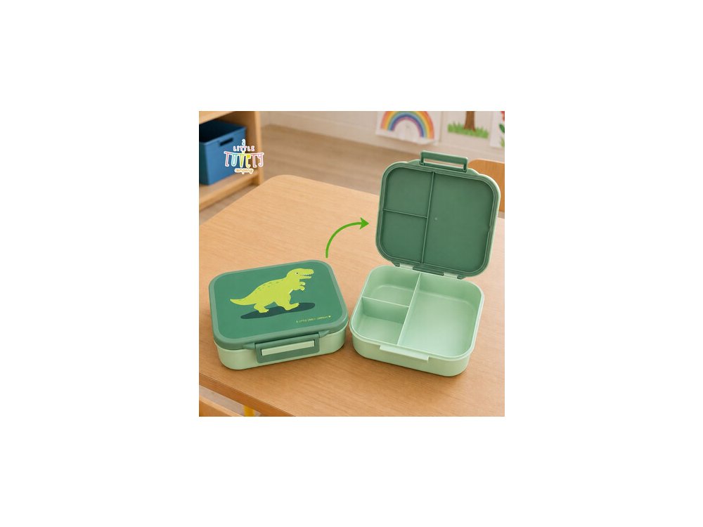 A little lovely company: Δοχείο φαγητού Bento με χωρίσματα- 900ml - Dinosaur