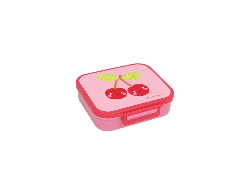 A little lovely company: Δοχείο φαγητού Bento με χωρίσματα- 900ml - Happy Cherries