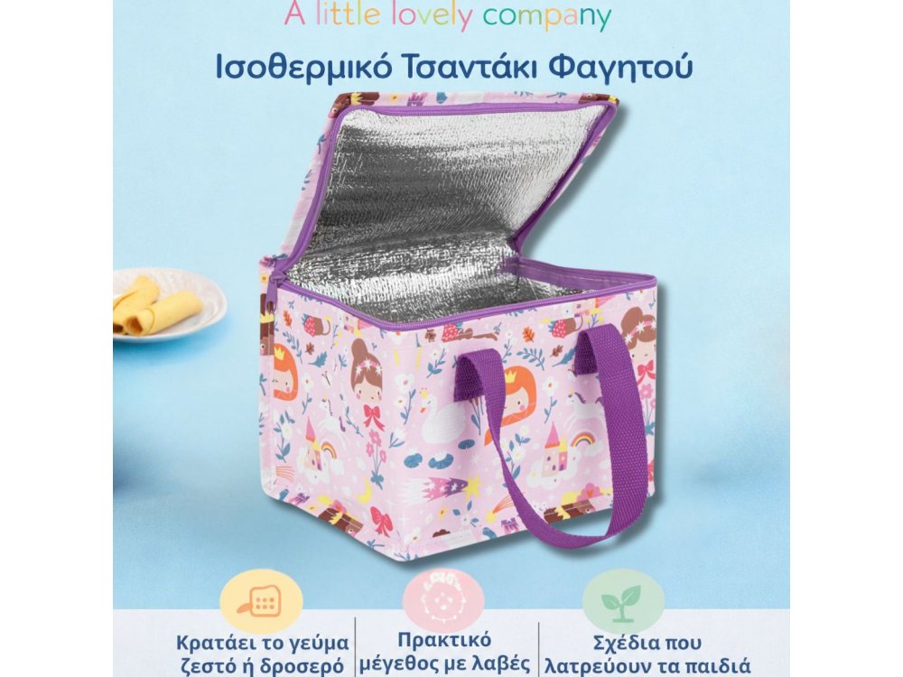 A little lovely company: Ισθερμικό τσαντάκι φαγητού - Princesses, 1τμχ