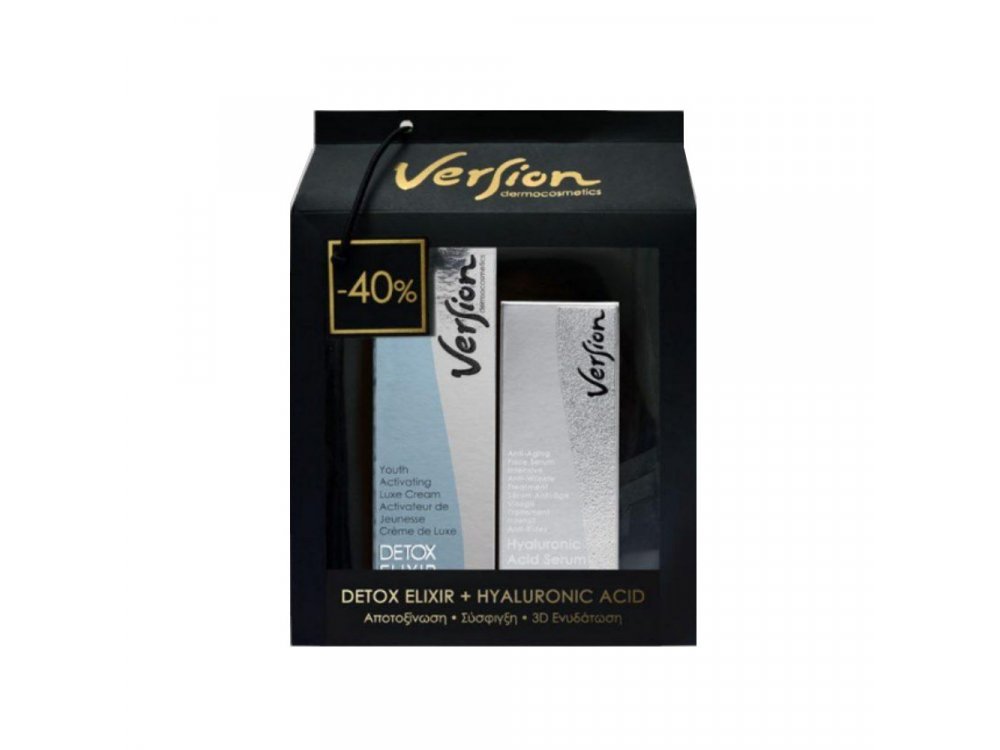 Version Promo Detox Elixir, 50ml & Hyaluronic Serum, 30ml