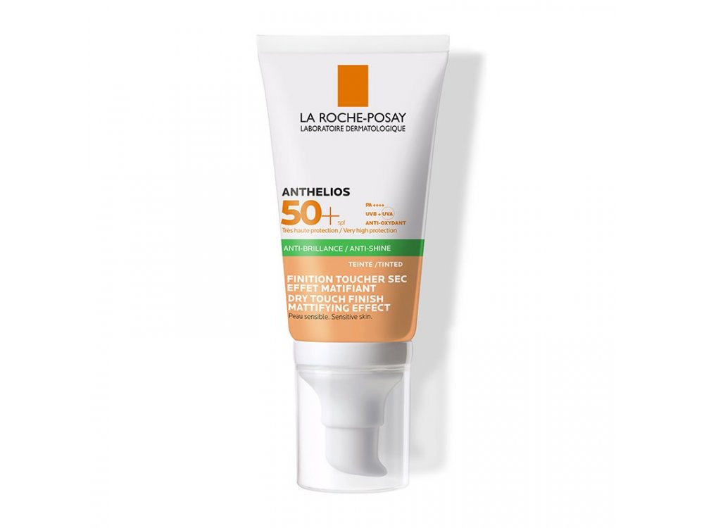 La Roche Posay Anthelios XL Anti-Shine Tinted Dry Touch Gel-Cream SPF50, Αντηλιακή Gel-Κρέμα Προσώπου με Χρώμα 50ml
