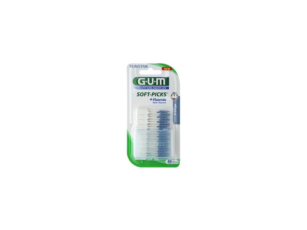 Gum Soft-Picks X-Large (636), Μεσοδόντια Βουρτσάκια Μεγάλου Μεγέθους Μιας Χρήσης, 40τμχ