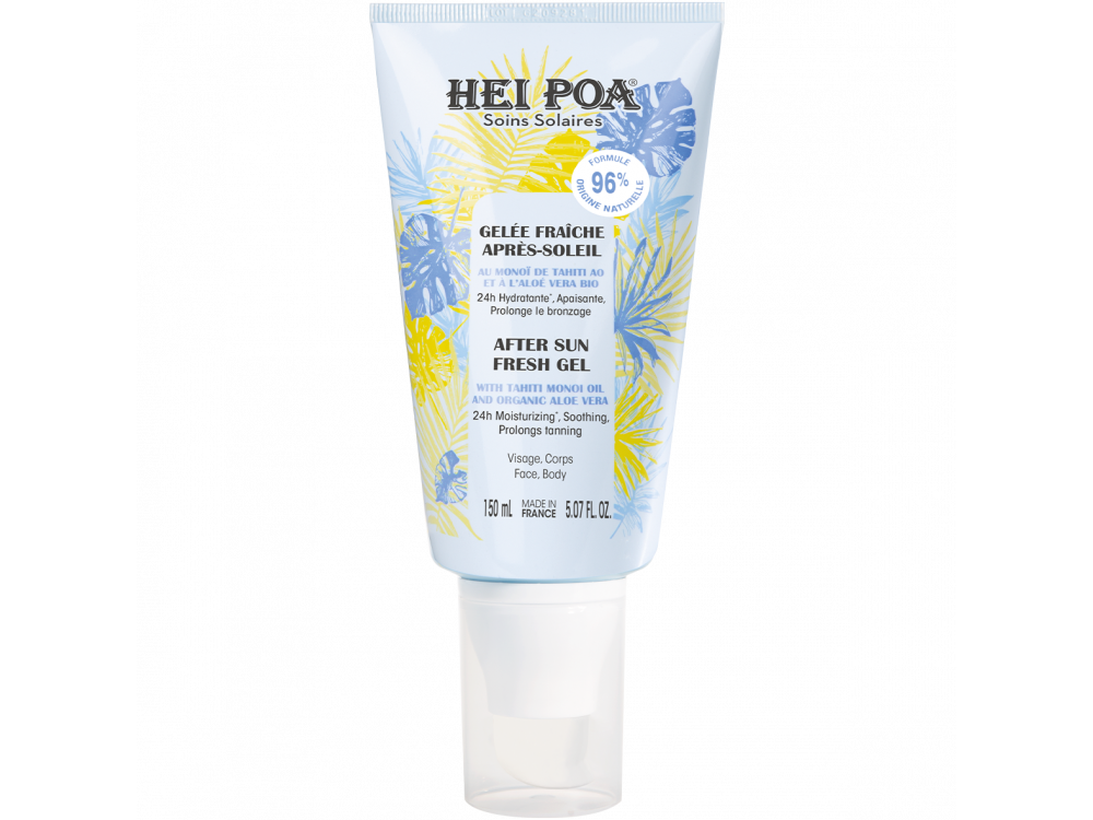 Hei Poa After Sun Fresh Gel With Tahiti Monoi Oil, Ενυδατικό Τζελ για Μετά την Έκθεση στον Ήλιο, για Πρόσωπο & Σώμα, 150ml