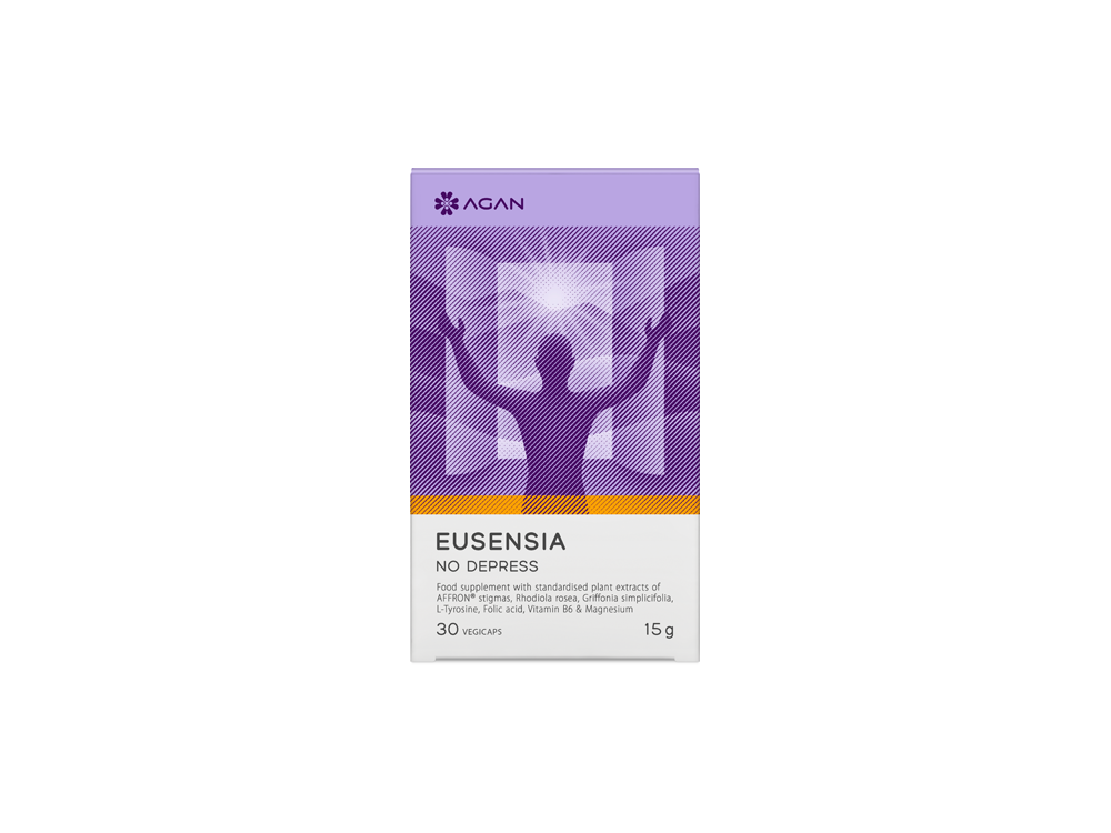 Agan Eusensia No Depress, Συμπλήρωμα ενάντια στη Θλίψη & τα Αρνητικά Συναισθήματα, 30 veg.caps