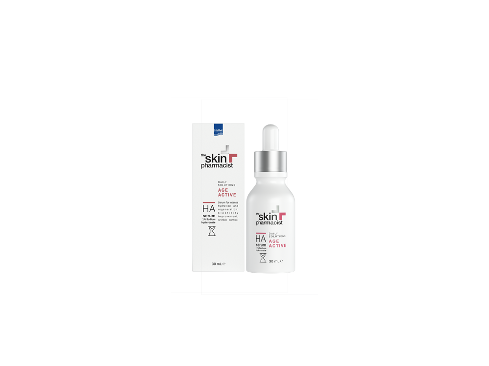 InterMed Skin Pharmacist Age Active HA Serum, Ορός Εντατικής Ενυδάτωσης & Ανάπλασης, 30ml