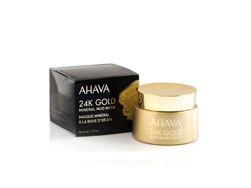 Ahava Mineral Mud Mask 24K Gold, Μάσκα Προσώπου Με Καθαρό Χρυσό Για Σύσφιξη, 50ml