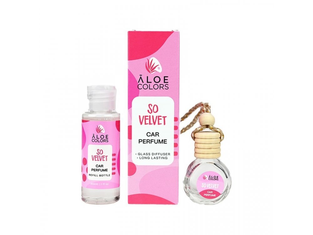 Aloe+ Colors Car Perfume So Velvet, Αρωματικό Αυτοκινήτου Πούδρα, 30ml
