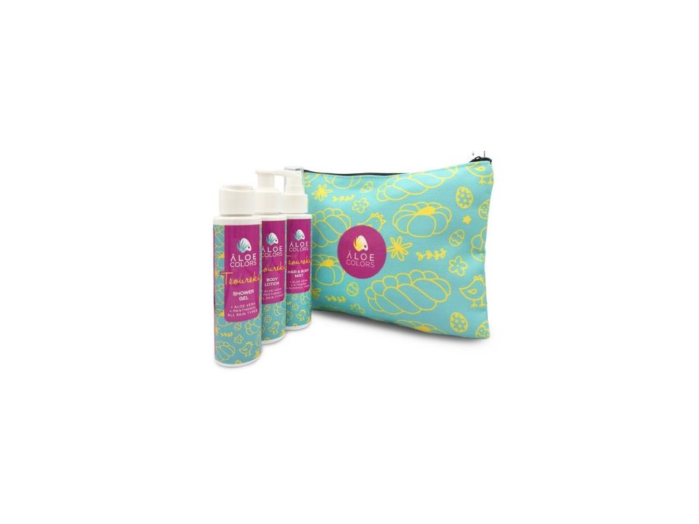 Tsoureki Cosmetic Bag – Body Lotion & Showergel + Body Mist 3τμχ
