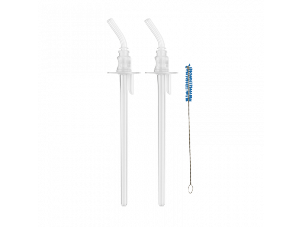 Dr. Brown's Straw Cup Replacement Kit Ανταλλακτικά Καλαμάκια για Κύπελλο 2τμχ & Βουρτσάκι Καθαρισμού 1τμχ