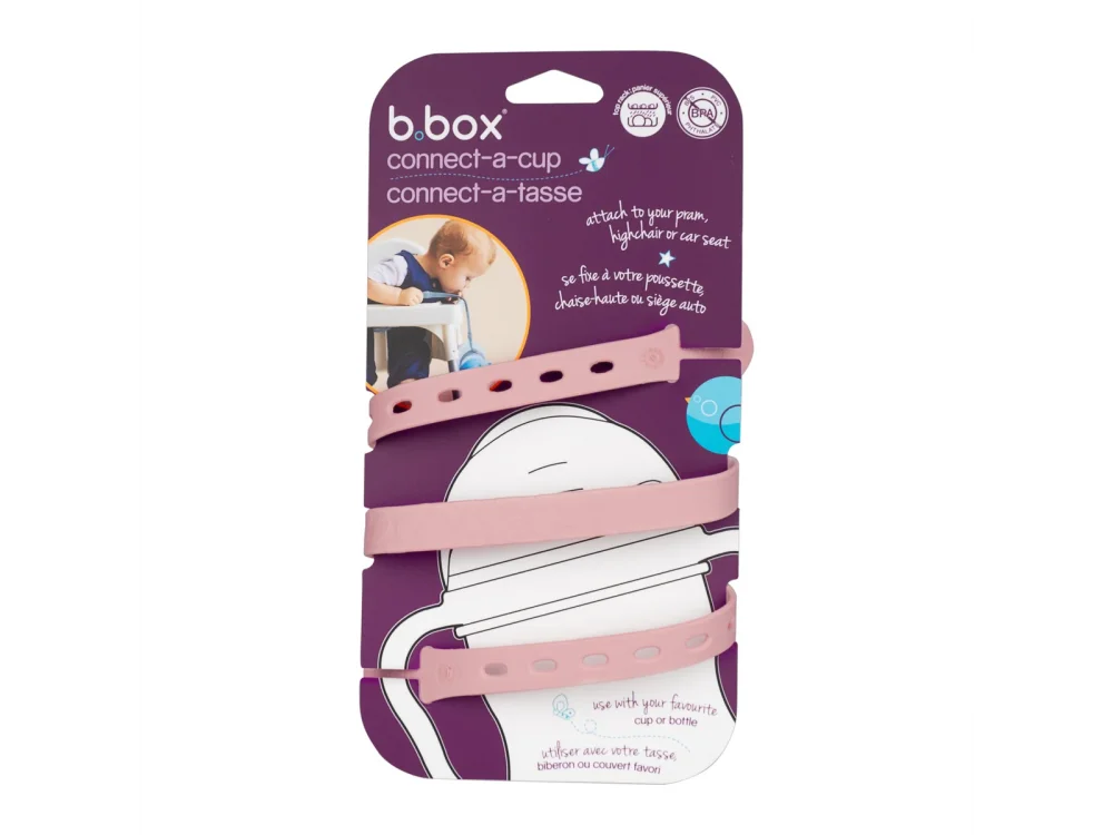 Tommee Tippee B.Box Connect-a-Cup Λουράκι Συγκράτησης Ποτηριού Blush, 1 τμχ