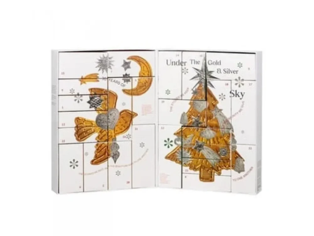 Korres Limited Edition Advent Calendar Under The Gold & Silver Sky Χριστουγεννιάτικο Ημερολόγιο με Προϊόντα Περιποίησης, 24τεμ