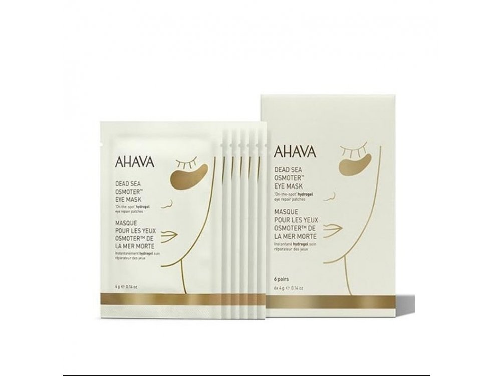 Ahava Dead Sea Osmoter Eye Mask, Μάσκα Ματιών για Επιδιόρθωση, 6 ζεύγη