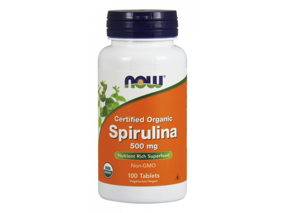 Now Spirulina 500mg, 100tabs