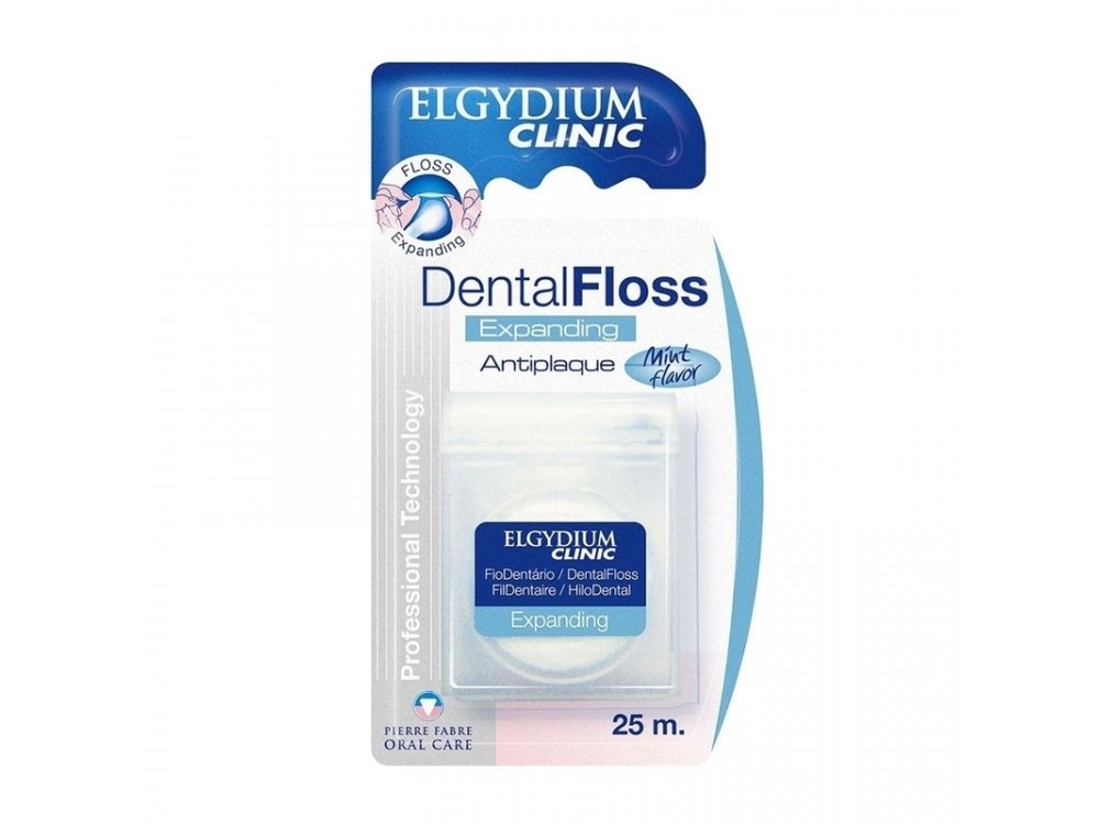 Elgydium Dental Floss Expanding, Οδοντικό νήμα, 25m