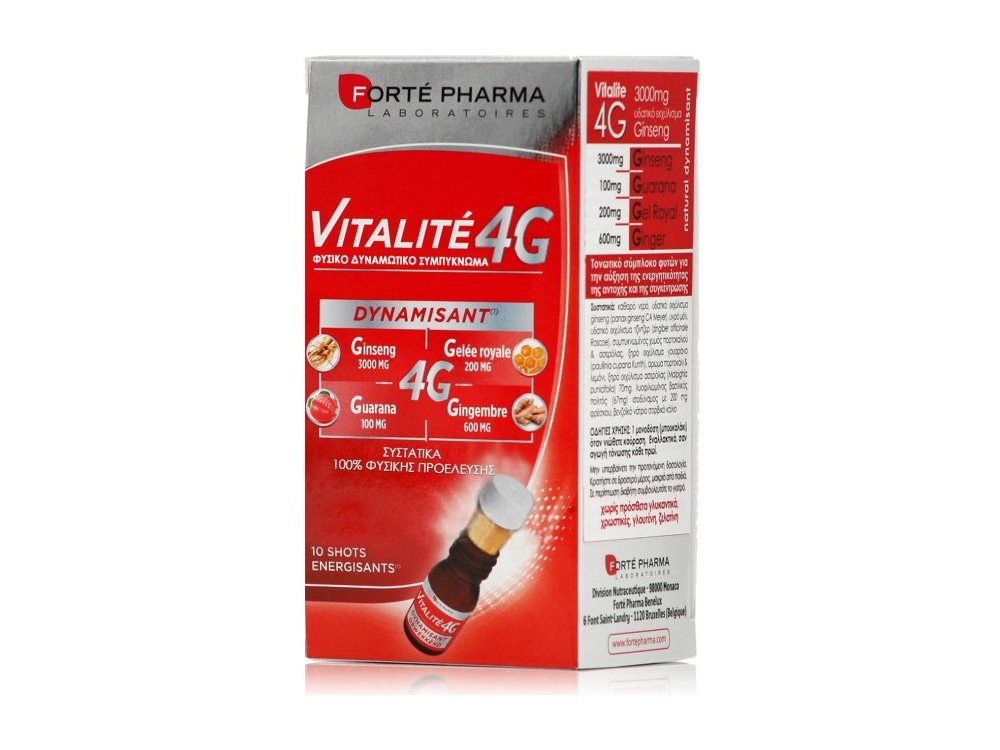 Forte Pharma ENERGY VITALITE 4G Ενίσχυση Σωματικής και Πνευματικής Δύναμης, 10 μονοδόσεις