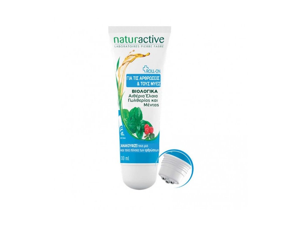 Naturactive Naturactive Roll-on με Αιθέριο έλαιο Γωλθερίας & Μέντας - Για τις Αρθρώσεις & τους Μύες 100ml