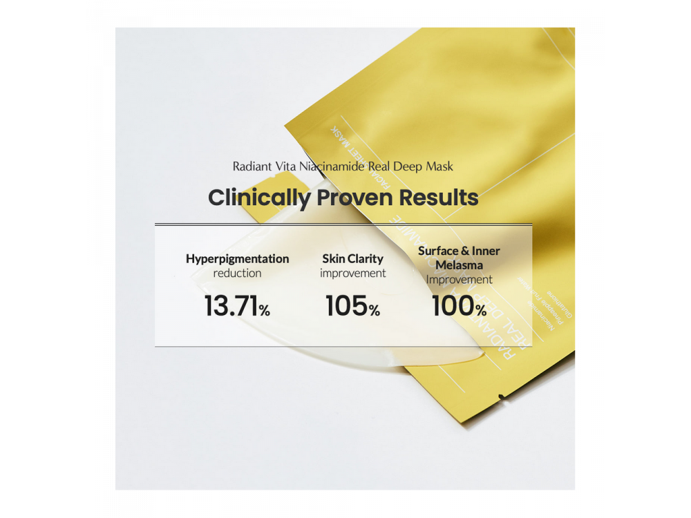 Biodance Radiant Vita Niaciamide Real Deep Mask, Ενυδατική Μάσκα Προσώπου, 34ml